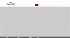 Desktop Screenshot of hotelsumadija.com