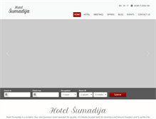 Tablet Screenshot of hotelsumadija.com